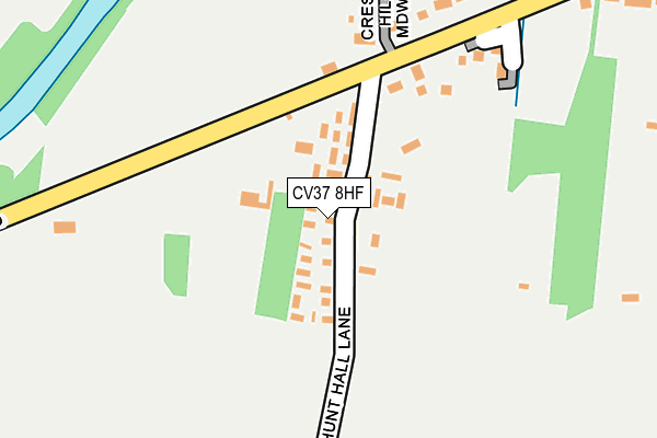 CV37 8HF map - OS OpenMap – Local (Ordnance Survey)