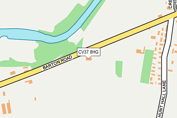 CV37 8HG map - OS OpenMap – Local (Ordnance Survey)