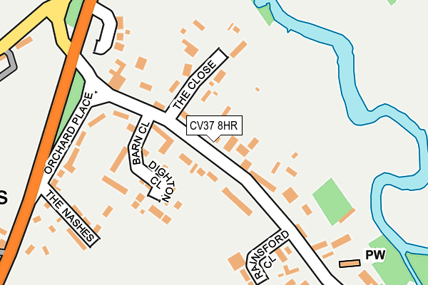CV37 8HR map - OS OpenMap – Local (Ordnance Survey)