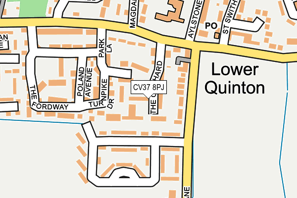 CV37 8PJ map - OS OpenMap – Local (Ordnance Survey)