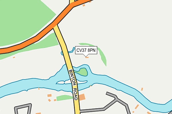 CV37 8PN map - OS OpenMap – Local (Ordnance Survey)
