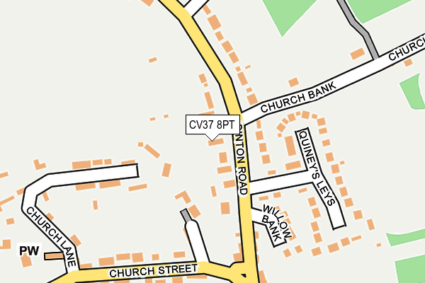 CV37 8PT map - OS OpenMap – Local (Ordnance Survey)