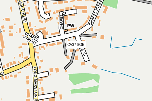 CV37 8QB map - OS OpenMap – Local (Ordnance Survey)
