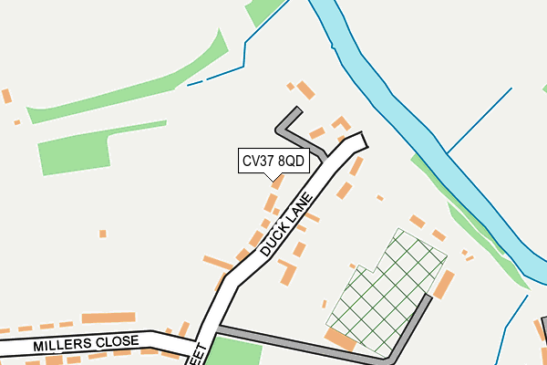 CV37 8QD map - OS OpenMap – Local (Ordnance Survey)