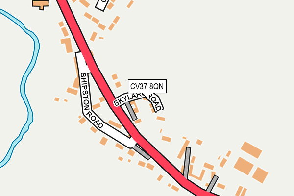 CV37 8QN map - OS OpenMap – Local (Ordnance Survey)
