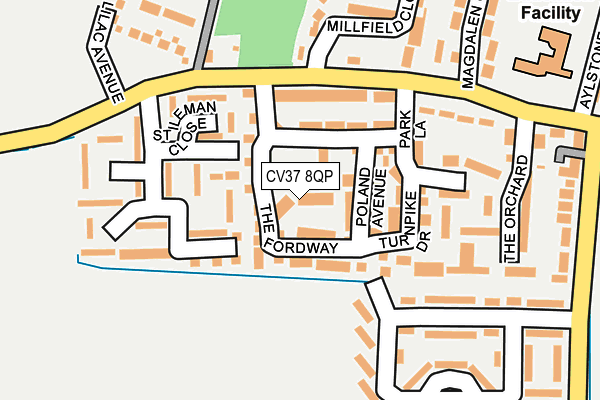 CV37 8QP map - OS OpenMap – Local (Ordnance Survey)