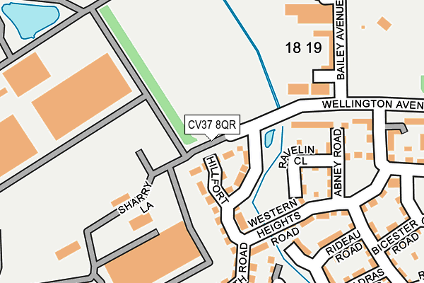 CV37 8QR map - OS OpenMap – Local (Ordnance Survey)
