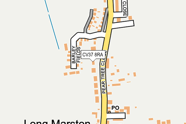 CV37 8RA map - OS OpenMap – Local (Ordnance Survey)