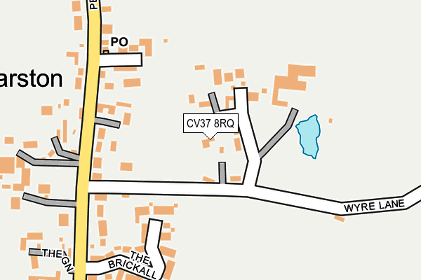 CV37 8RQ map - OS OpenMap – Local (Ordnance Survey)