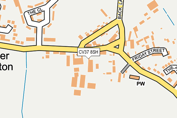 CV37 8SH map - OS OpenMap – Local (Ordnance Survey)
