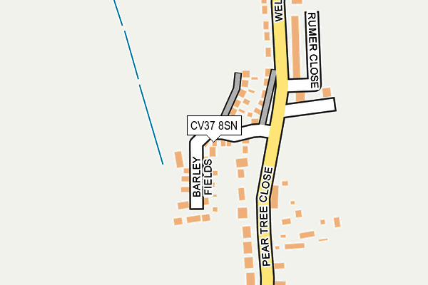 CV37 8SN map - OS OpenMap – Local (Ordnance Survey)
