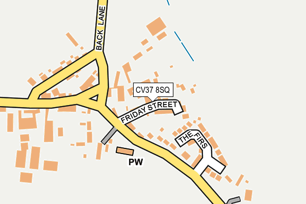CV37 8SQ map - OS OpenMap – Local (Ordnance Survey)