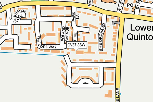 CV37 8SW map - OS OpenMap – Local (Ordnance Survey)