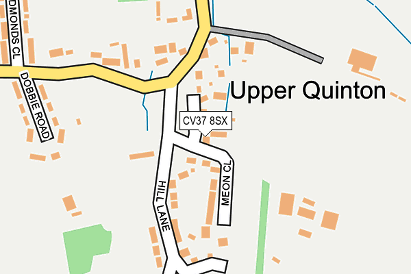 CV37 8SX map - OS OpenMap – Local (Ordnance Survey)