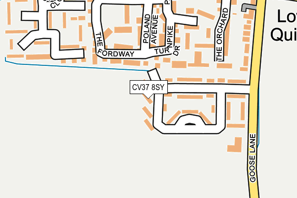 CV37 8SY map - OS OpenMap – Local (Ordnance Survey)
