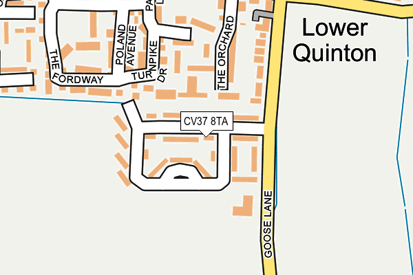 CV37 8TA map - OS OpenMap – Local (Ordnance Survey)