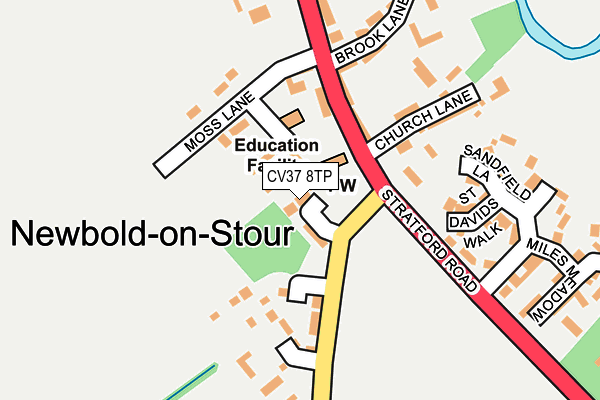 CV37 8TP map - OS OpenMap – Local (Ordnance Survey)