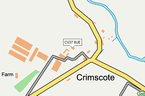 CV37 8UE map - OS OpenMap – Local (Ordnance Survey)