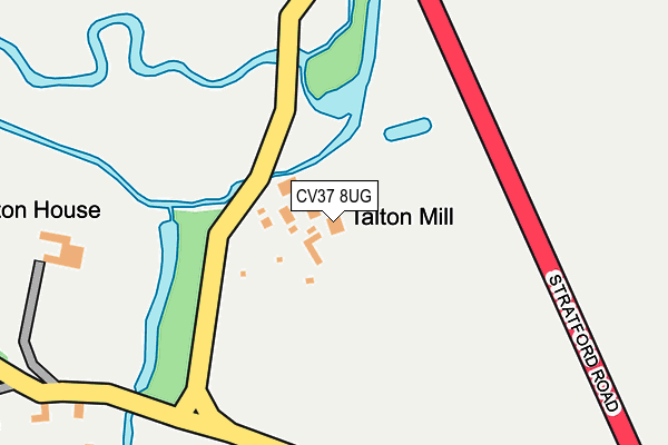 CV37 8UG map - OS OpenMap – Local (Ordnance Survey)