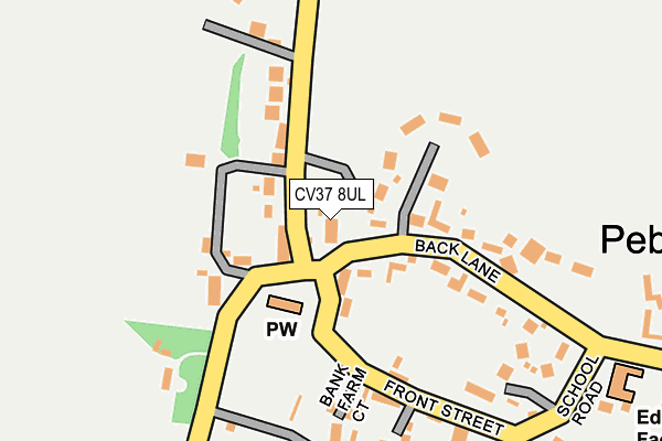 CV37 8UL map - OS OpenMap – Local (Ordnance Survey)