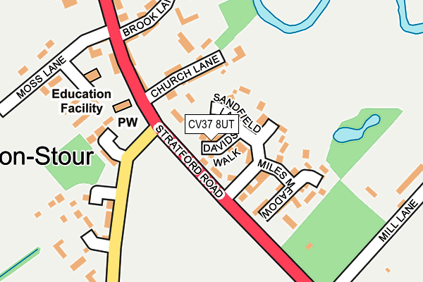 CV37 8UT map - OS OpenMap – Local (Ordnance Survey)
