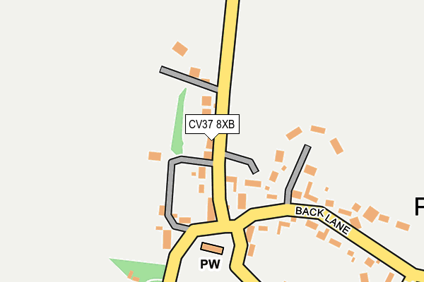 CV37 8XB map - OS OpenMap – Local (Ordnance Survey)