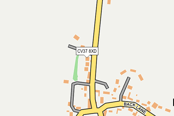 CV37 8XD map - OS OpenMap – Local (Ordnance Survey)