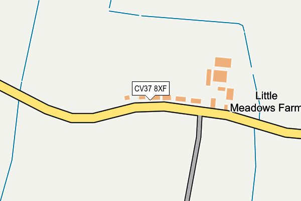 CV37 8XF map - OS OpenMap – Local (Ordnance Survey)