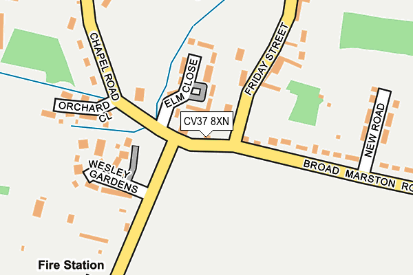 CV37 8XN map - OS OpenMap – Local (Ordnance Survey)