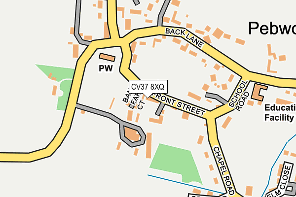 CV37 8XQ map - OS OpenMap – Local (Ordnance Survey)