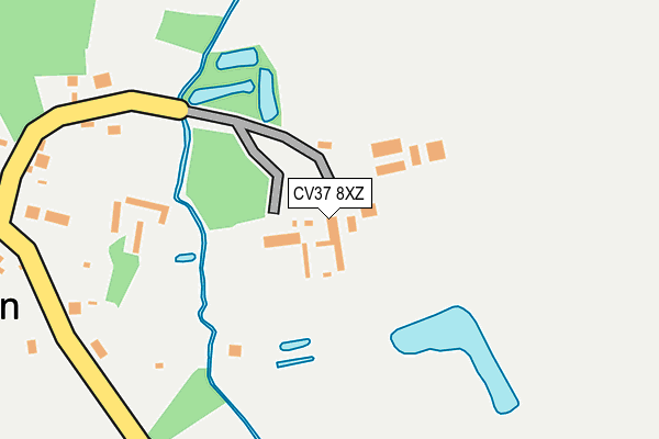 CV37 8XZ map - OS OpenMap – Local (Ordnance Survey)