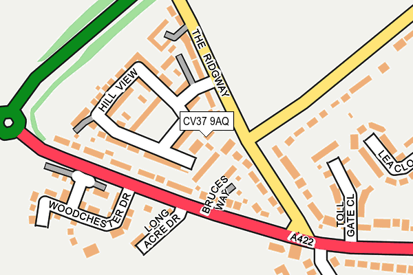 CV37 9AQ map - OS OpenMap – Local (Ordnance Survey)