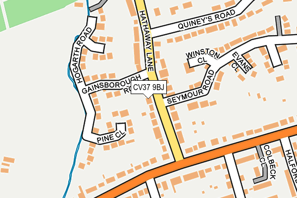 CV37 9BJ map - OS OpenMap – Local (Ordnance Survey)