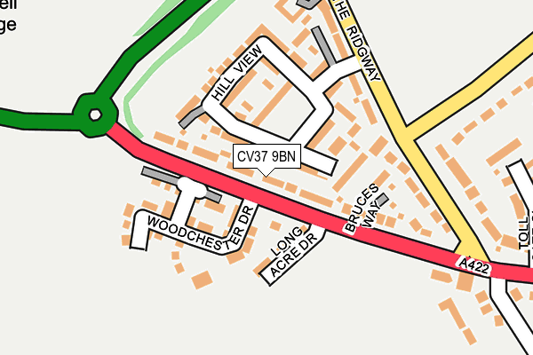 CV37 9BN map - OS OpenMap – Local (Ordnance Survey)