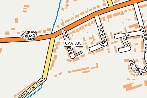CV37 9BQ map - OS OpenMap – Local (Ordnance Survey)