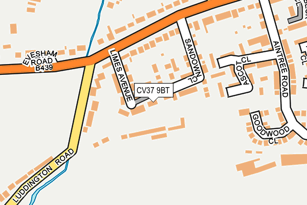 CV37 9BT map - OS OpenMap – Local (Ordnance Survey)