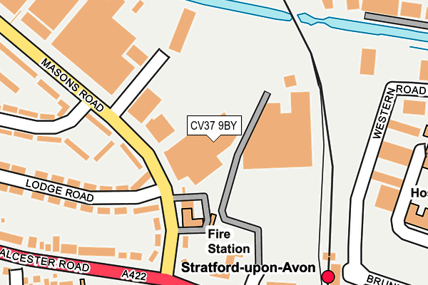 CV37 9BY map - OS OpenMap – Local (Ordnance Survey)