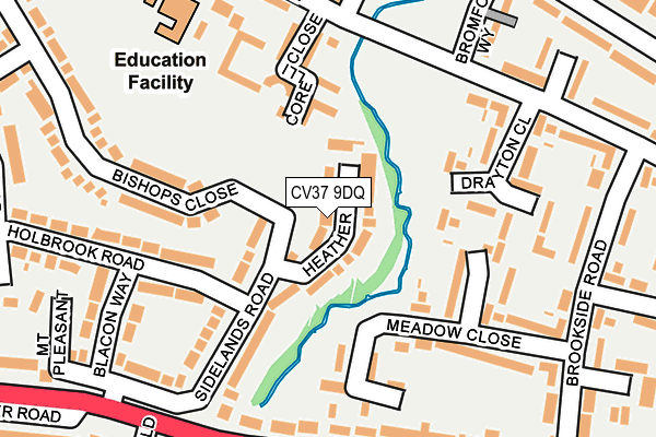 CV37 9DQ map - OS OpenMap – Local (Ordnance Survey)