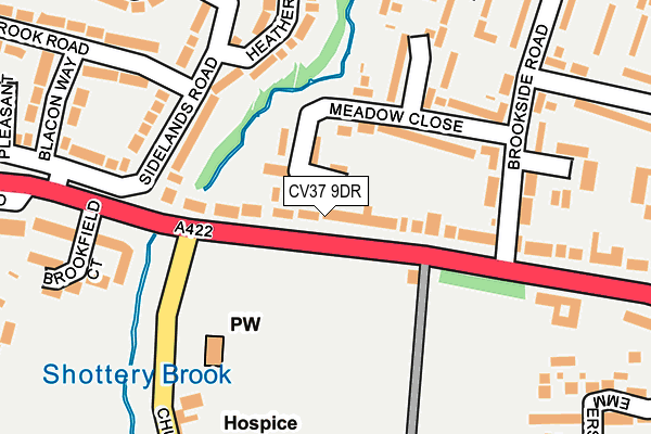 CV37 9DR map - OS OpenMap – Local (Ordnance Survey)