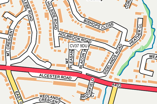 CV37 9DU map - OS OpenMap – Local (Ordnance Survey)