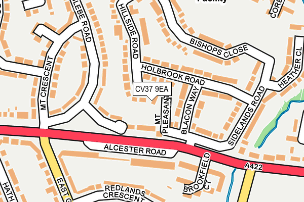 CV37 9EA map - OS OpenMap – Local (Ordnance Survey)