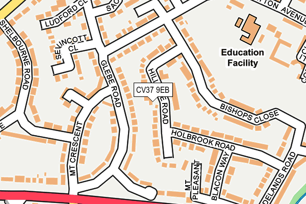 CV37 9EB map - OS OpenMap – Local (Ordnance Survey)