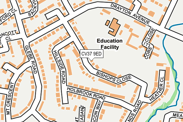 CV37 9ED map - OS OpenMap – Local (Ordnance Survey)