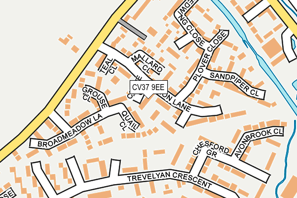 CV37 9EE map - OS OpenMap – Local (Ordnance Survey)