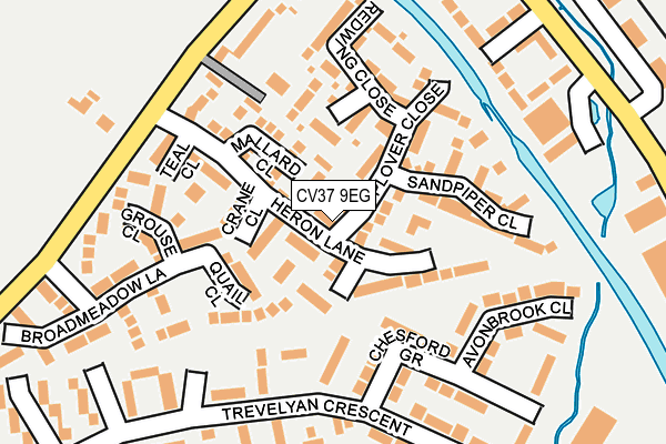 CV37 9EG map - OS OpenMap – Local (Ordnance Survey)