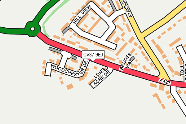 CV37 9EJ map - OS OpenMap – Local (Ordnance Survey)