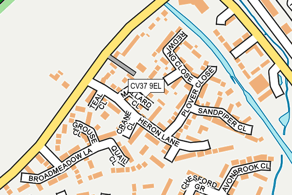 CV37 9EL map - OS OpenMap – Local (Ordnance Survey)