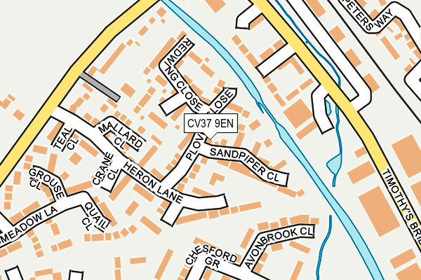 CV37 9EN map - OS OpenMap – Local (Ordnance Survey)