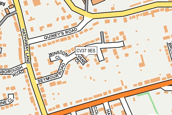 CV37 9ES map - OS OpenMap – Local (Ordnance Survey)