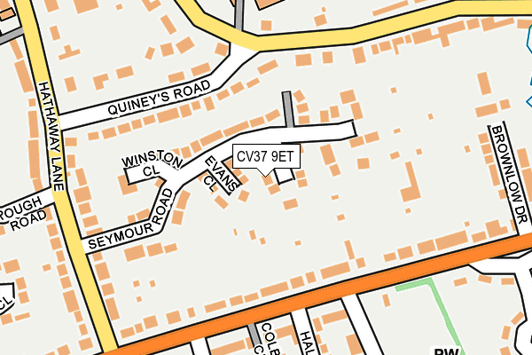 CV37 9ET map - OS OpenMap – Local (Ordnance Survey)